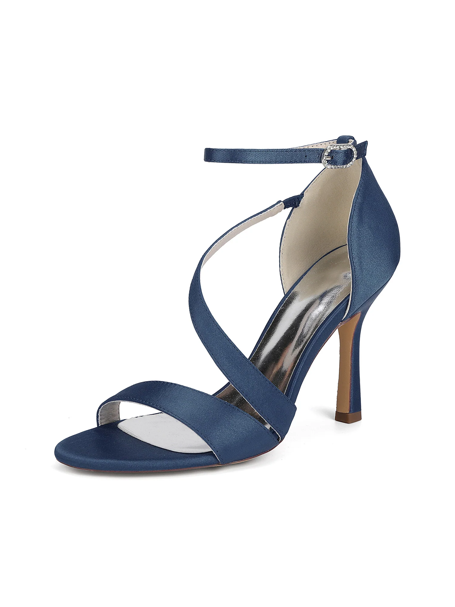 Ankle-Strap Satin Stiletto Sandals - Image 15