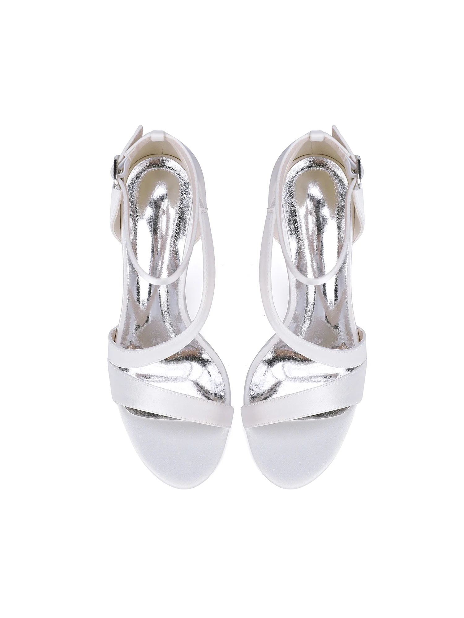 Ankle-Strap Satin Stiletto Sandals - Image 4