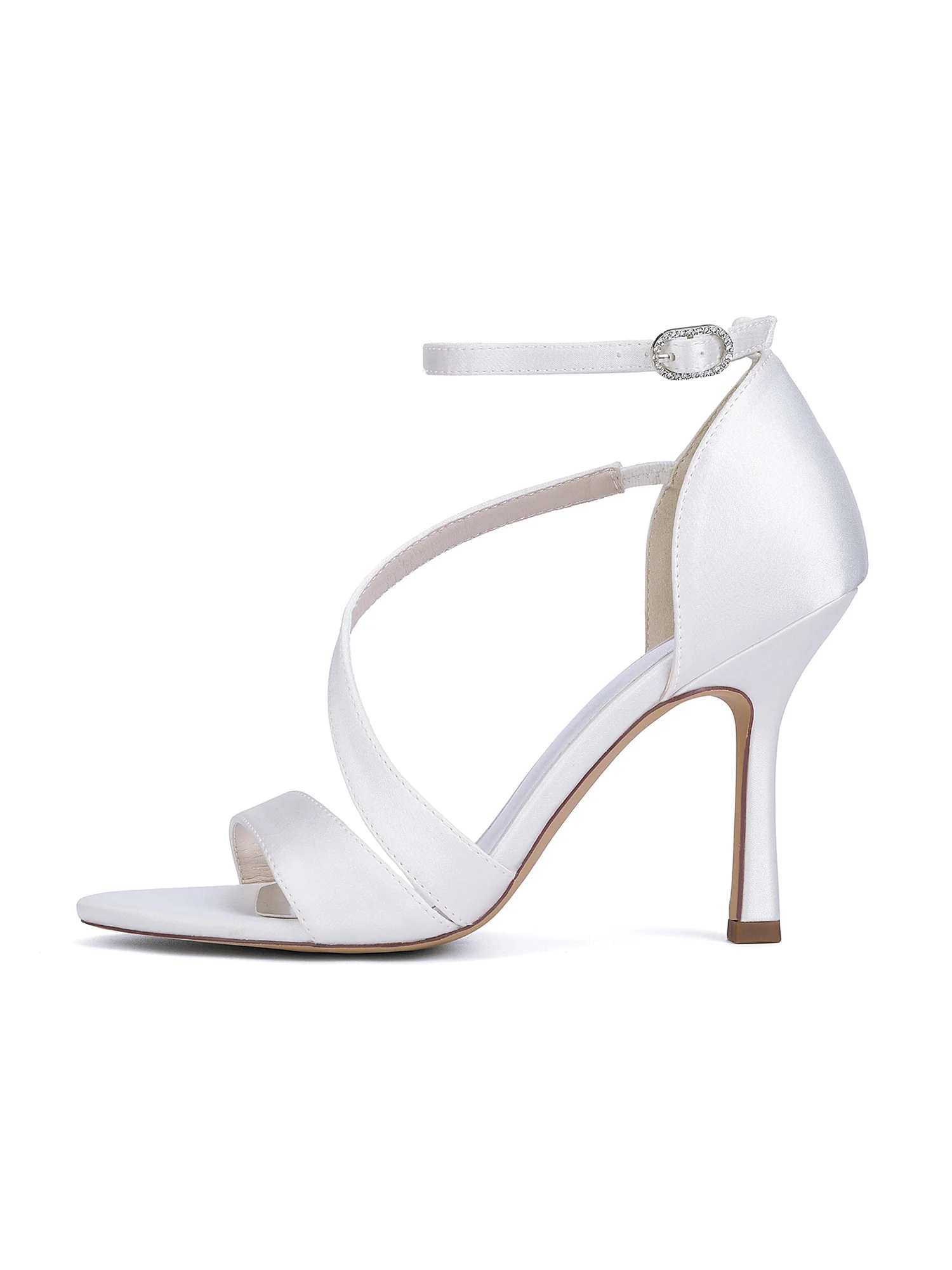 Ankle-Strap Satin Stiletto Sandals - Image 5