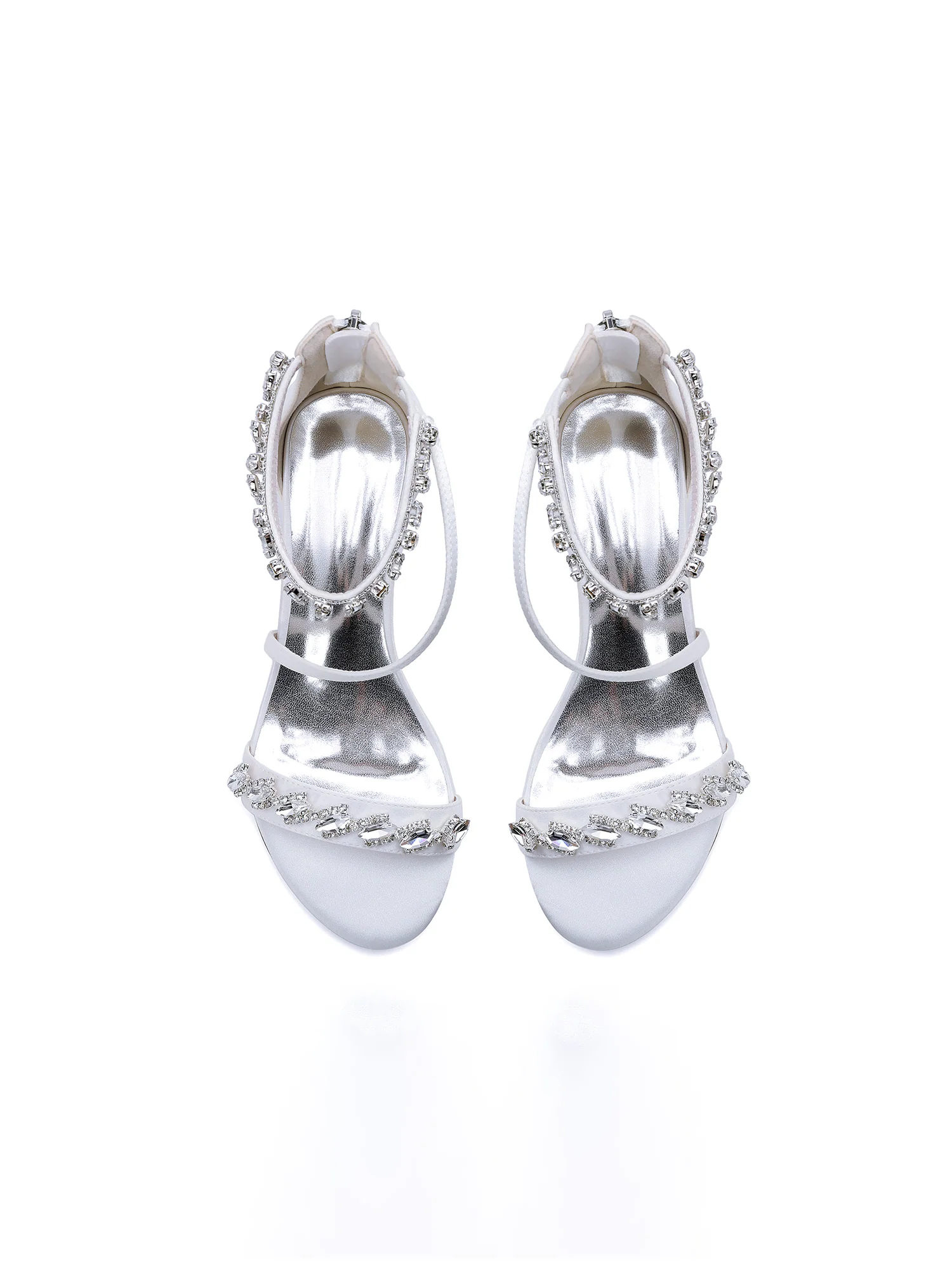 Shimmering Crystal Vine Block Heels - Image 15