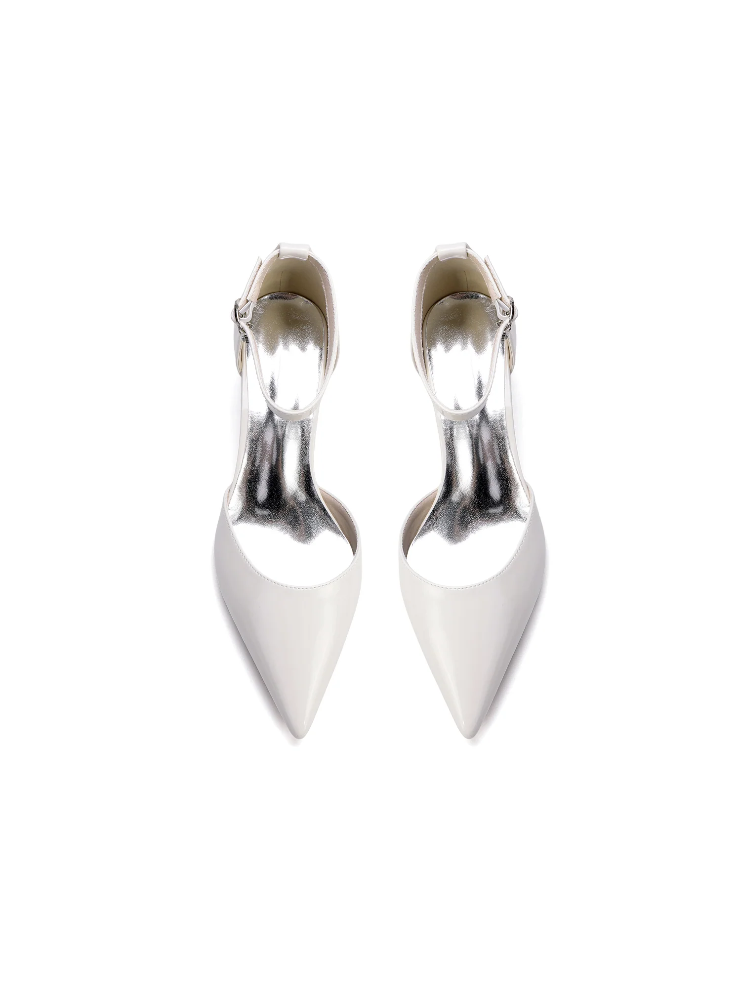 Patent Leather Pointed Toe Block Heels - Image 7