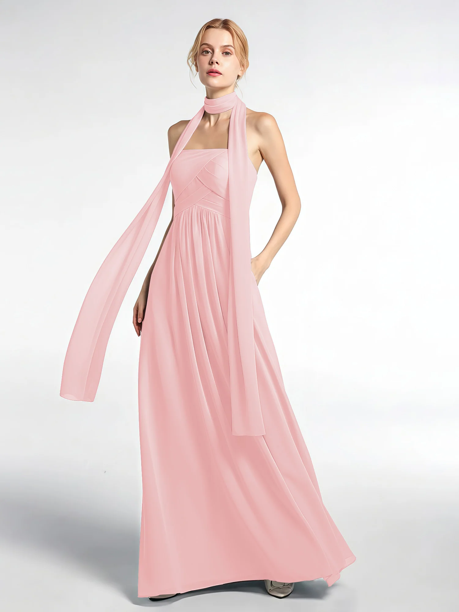 Babaroni Chiffon Silk-Feel Scarf - Image 10