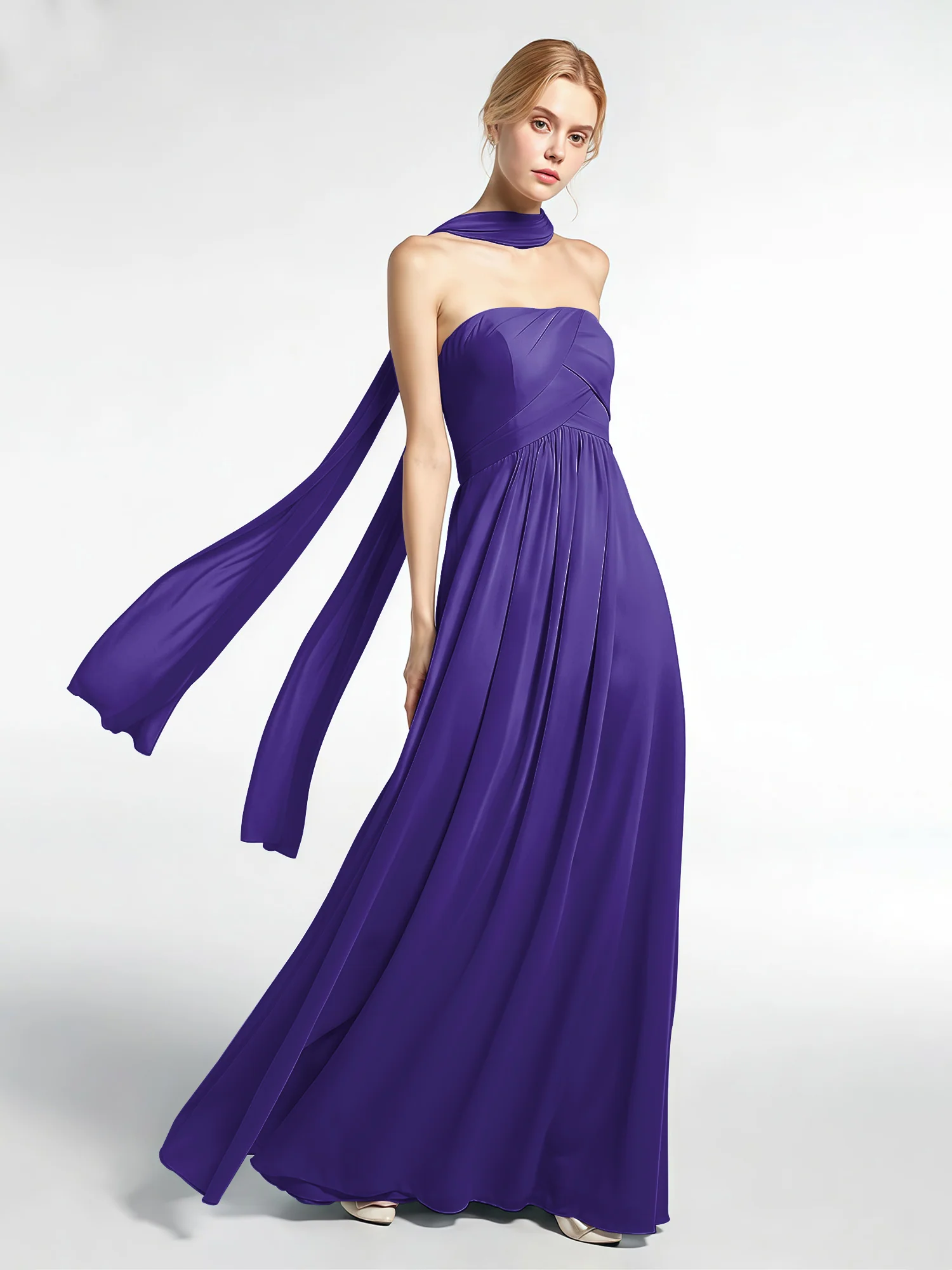 Babaroni Chiffon Silk-Feel Scarf - Image 111