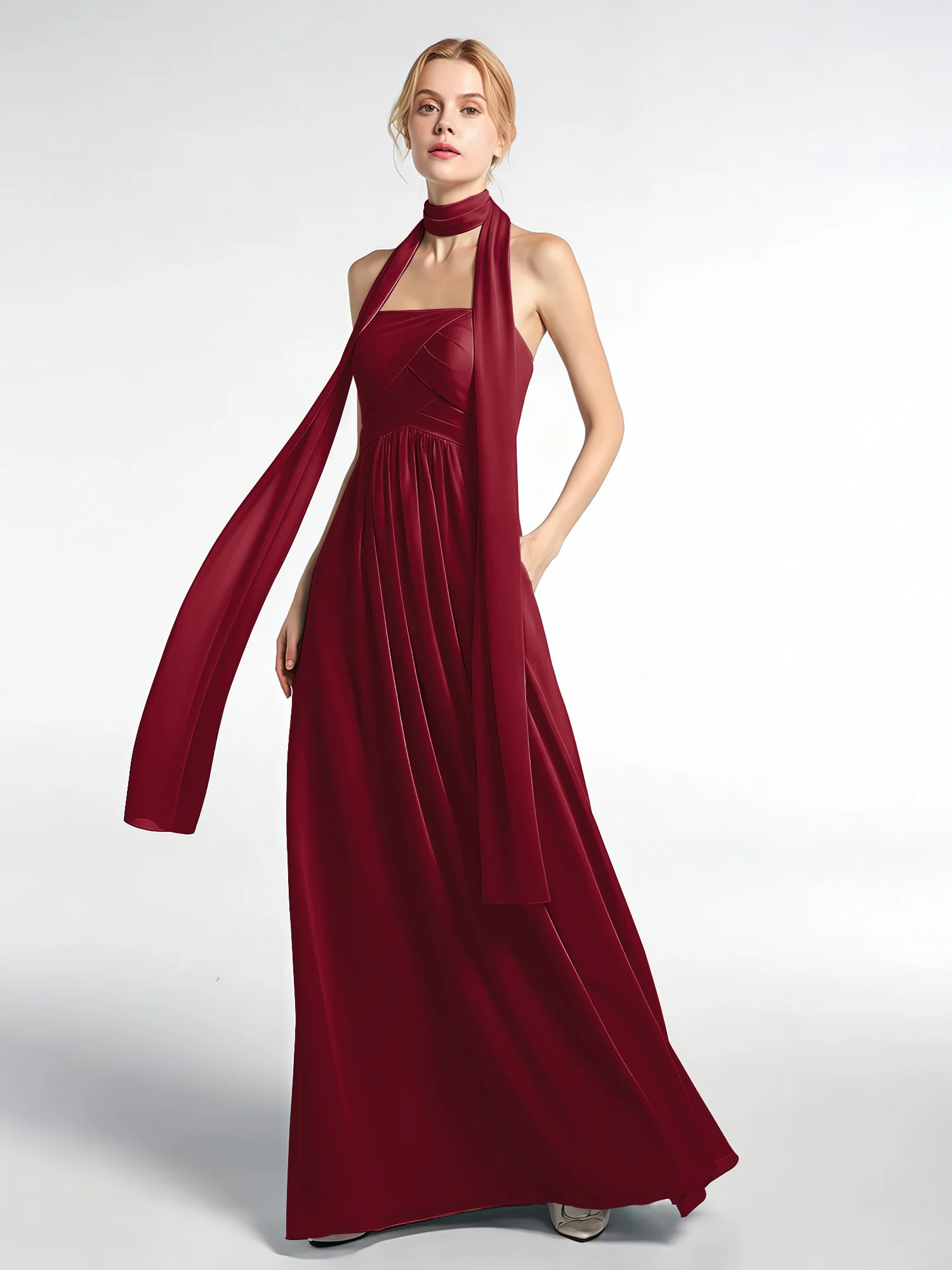 Babaroni Chiffon Silk-Feel Scarf - Image 14