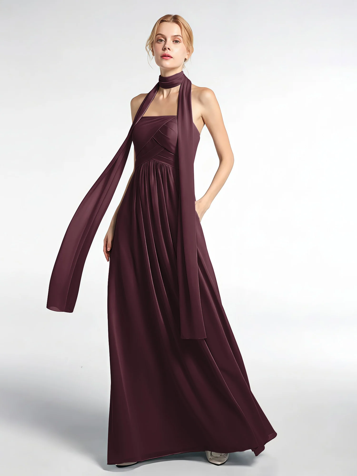 Babaroni Chiffon Silk-Feel Scarf - Image 16