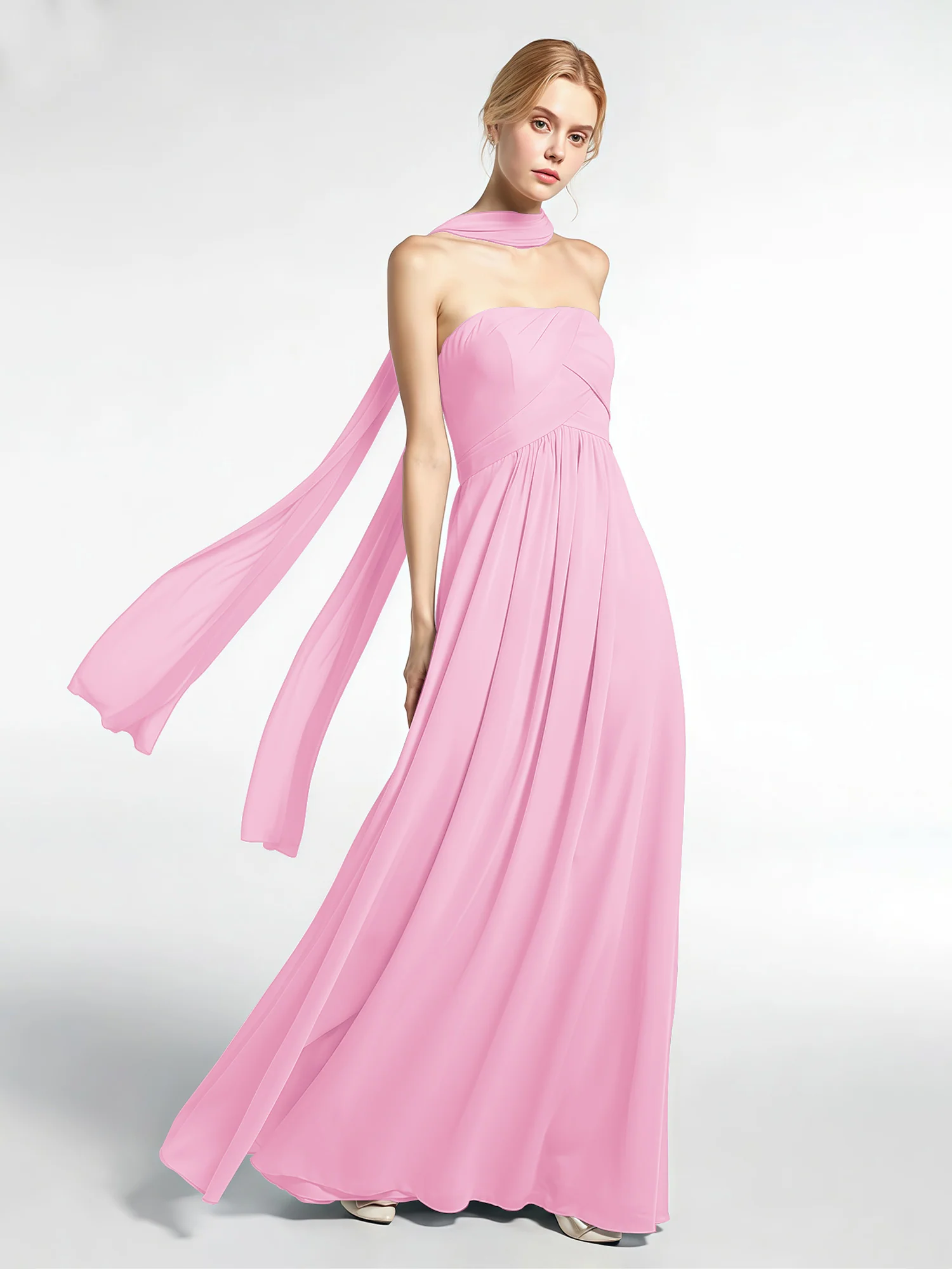 Babaroni Chiffon Silk-Feel Scarf - Image 17