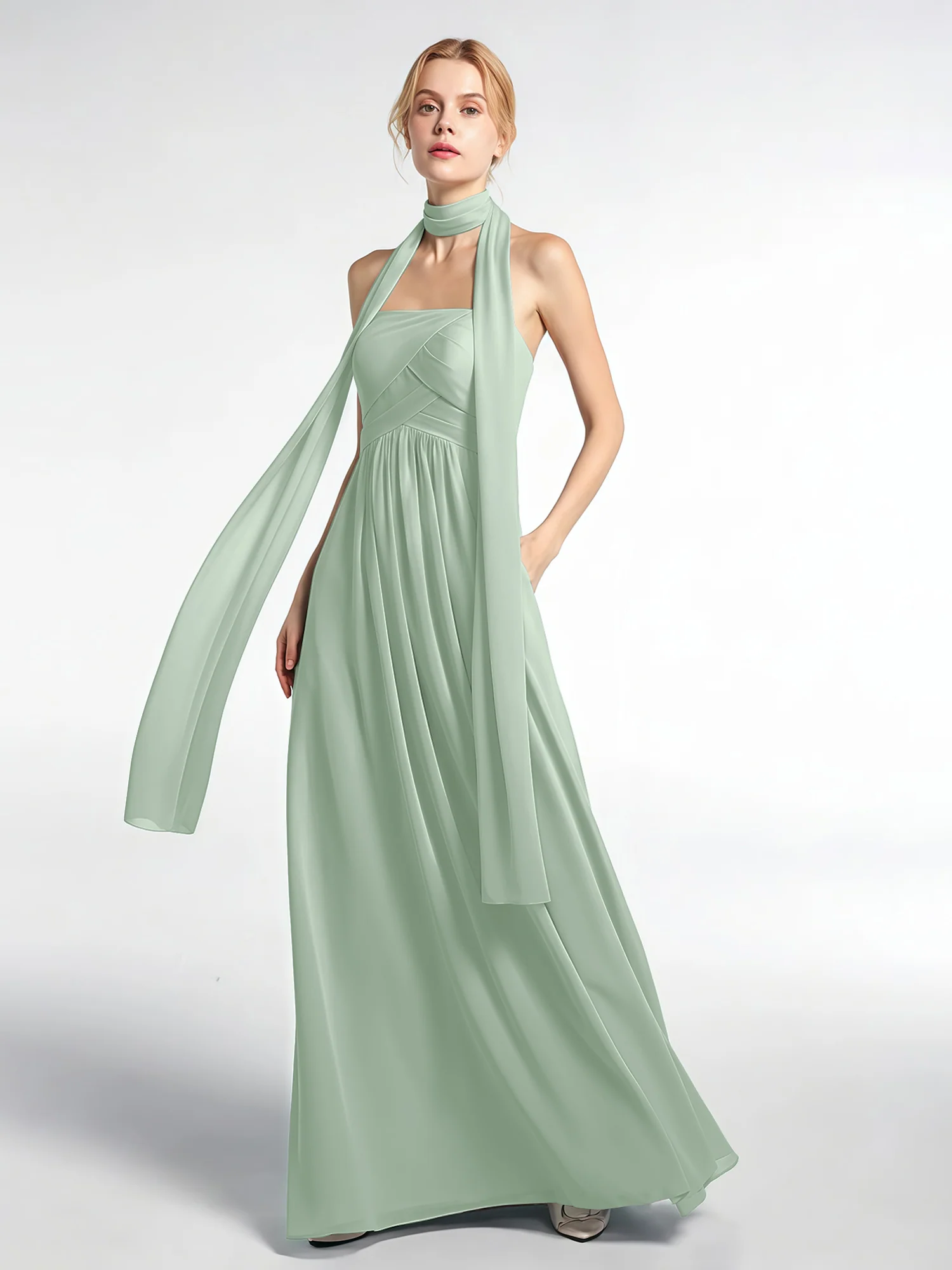 Babaroni Chiffon Silk-Feel Scarf - Image 2
