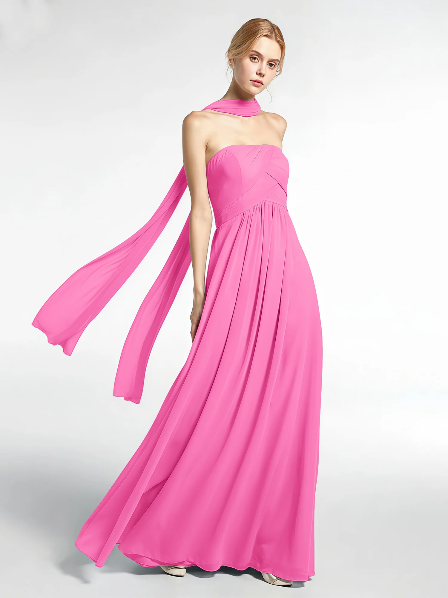 Babaroni Chiffon Silk-Feel Scarf - Image 3