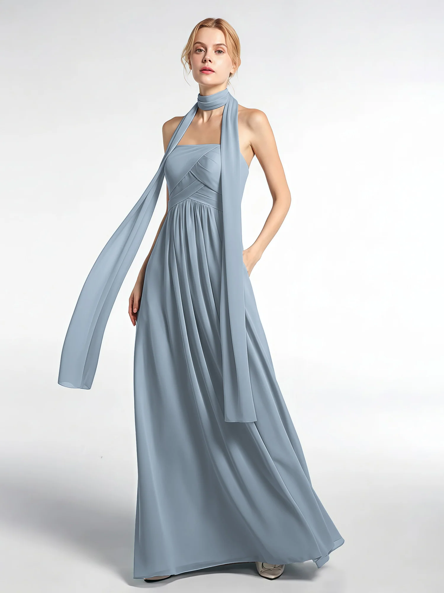 Babaroni Chiffon Silk-Feel Scarf - Image 38