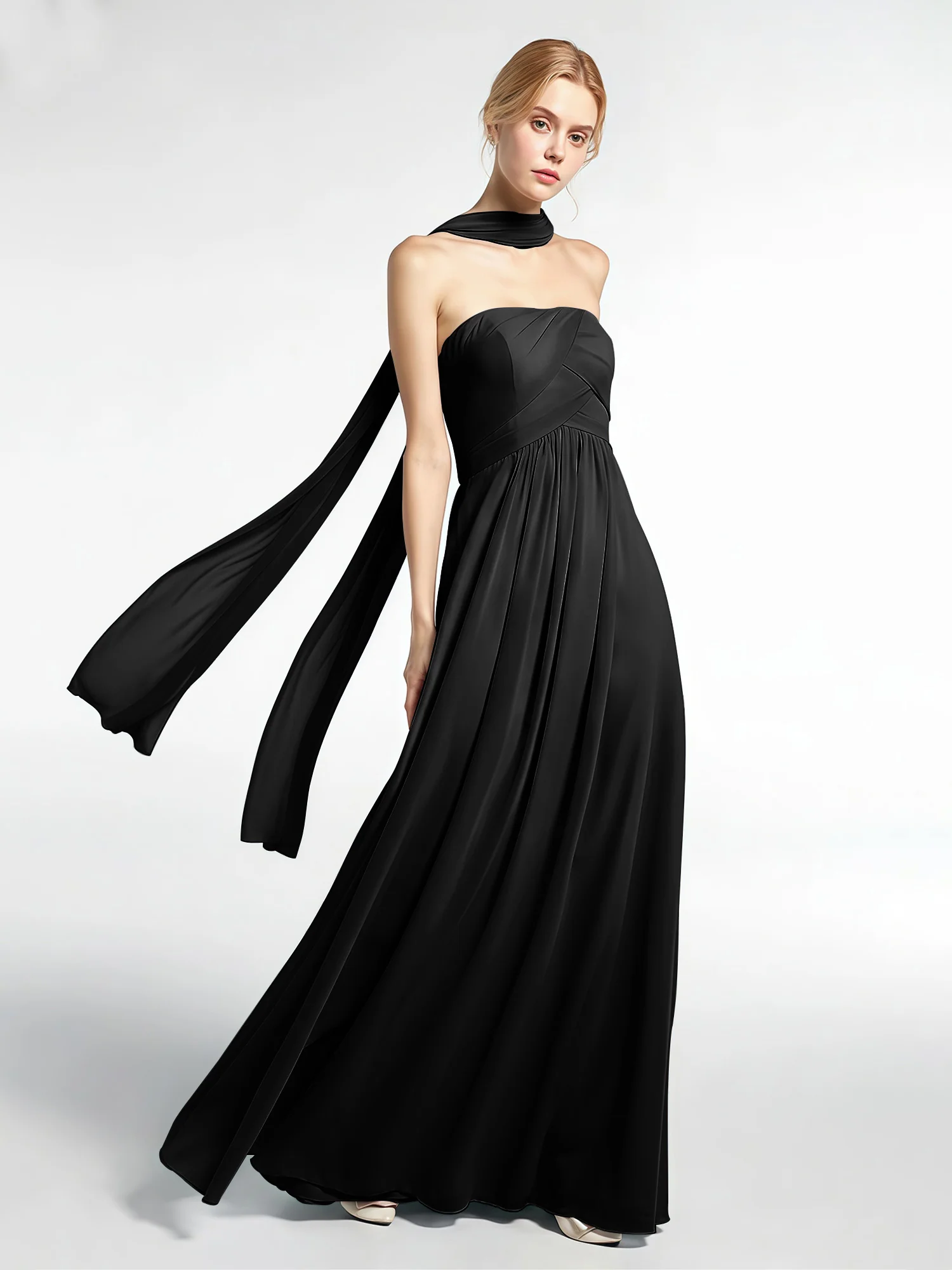 Babaroni Chiffon Silk-Feel Scarf - Image 5