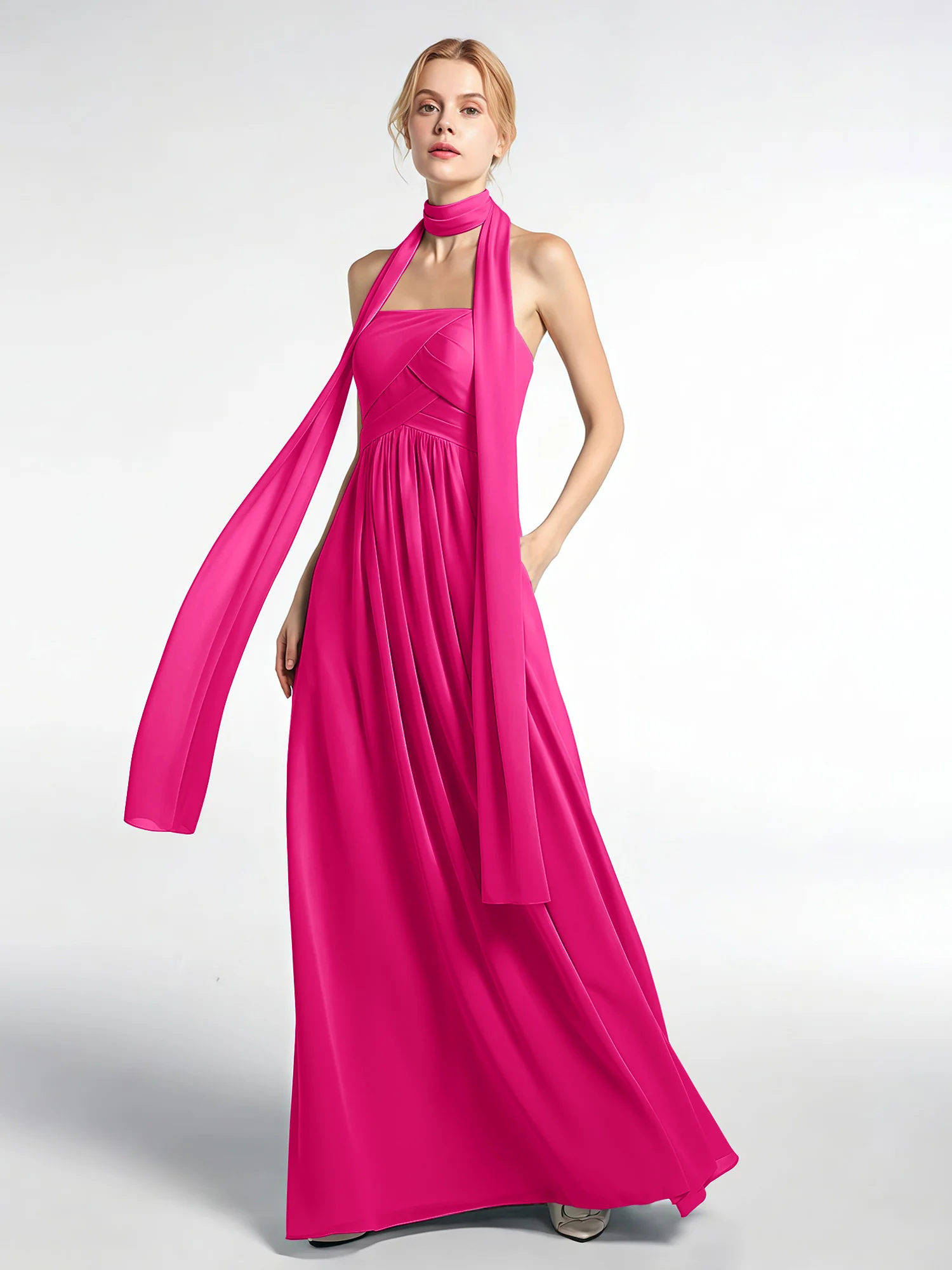 Babaroni Chiffon Silk-Feel Scarf - Image 54