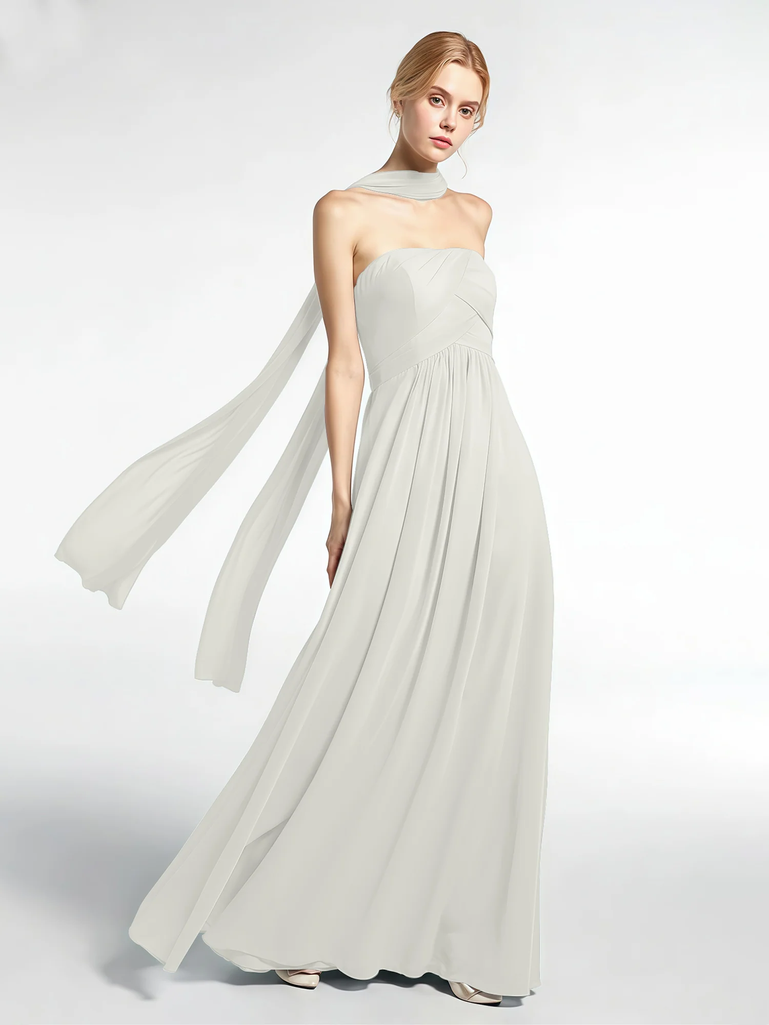 Babaroni Chiffon Silk-Feel Scarf - Image 63