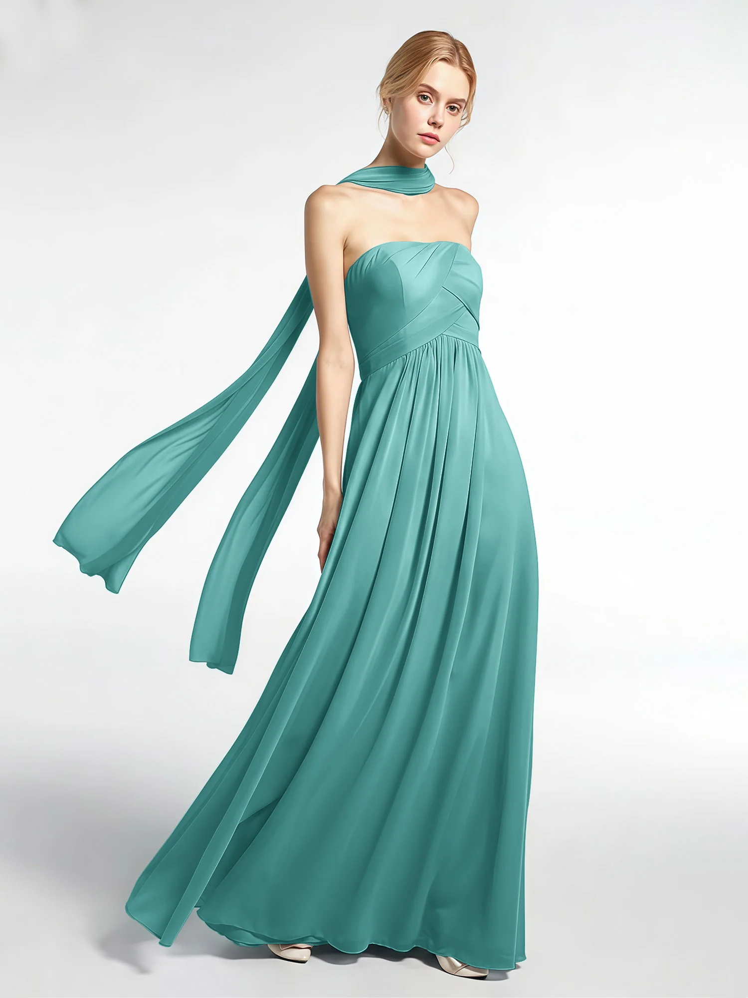 Babaroni Chiffon Silk-Feel Scarf - Image 65