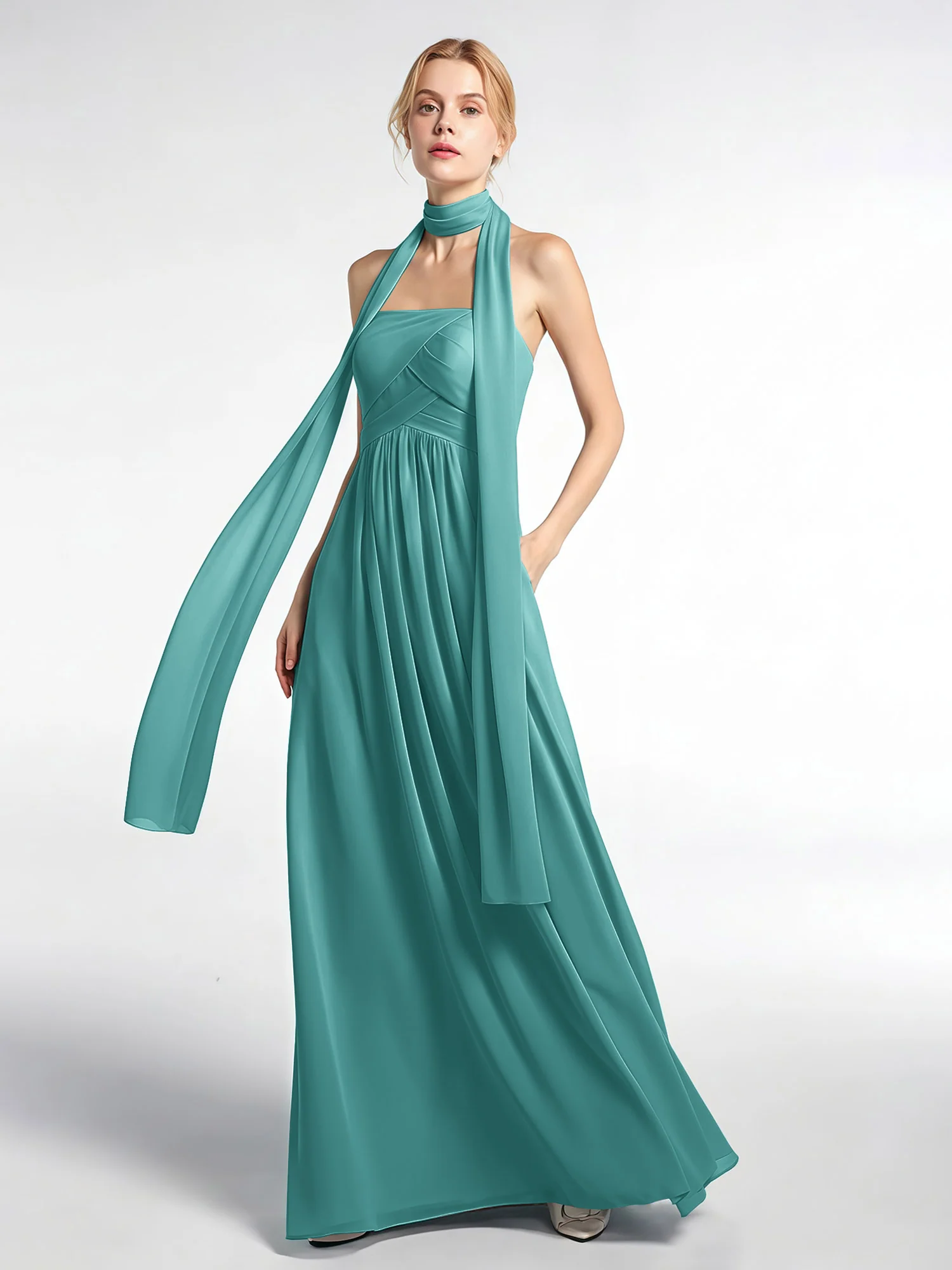 Babaroni Chiffon Silk-Feel Scarf - Image 66