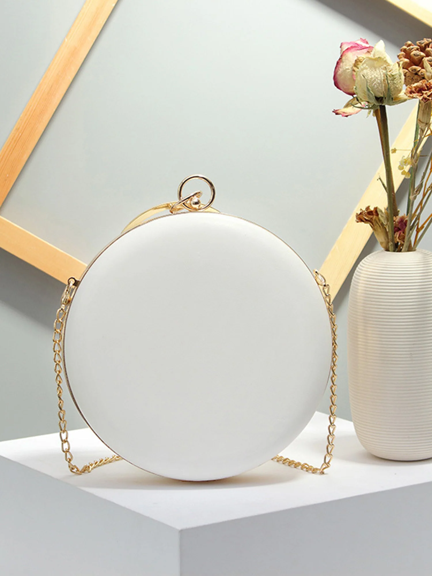 Flower Diamond Pearl Small Round Bag - Image 5