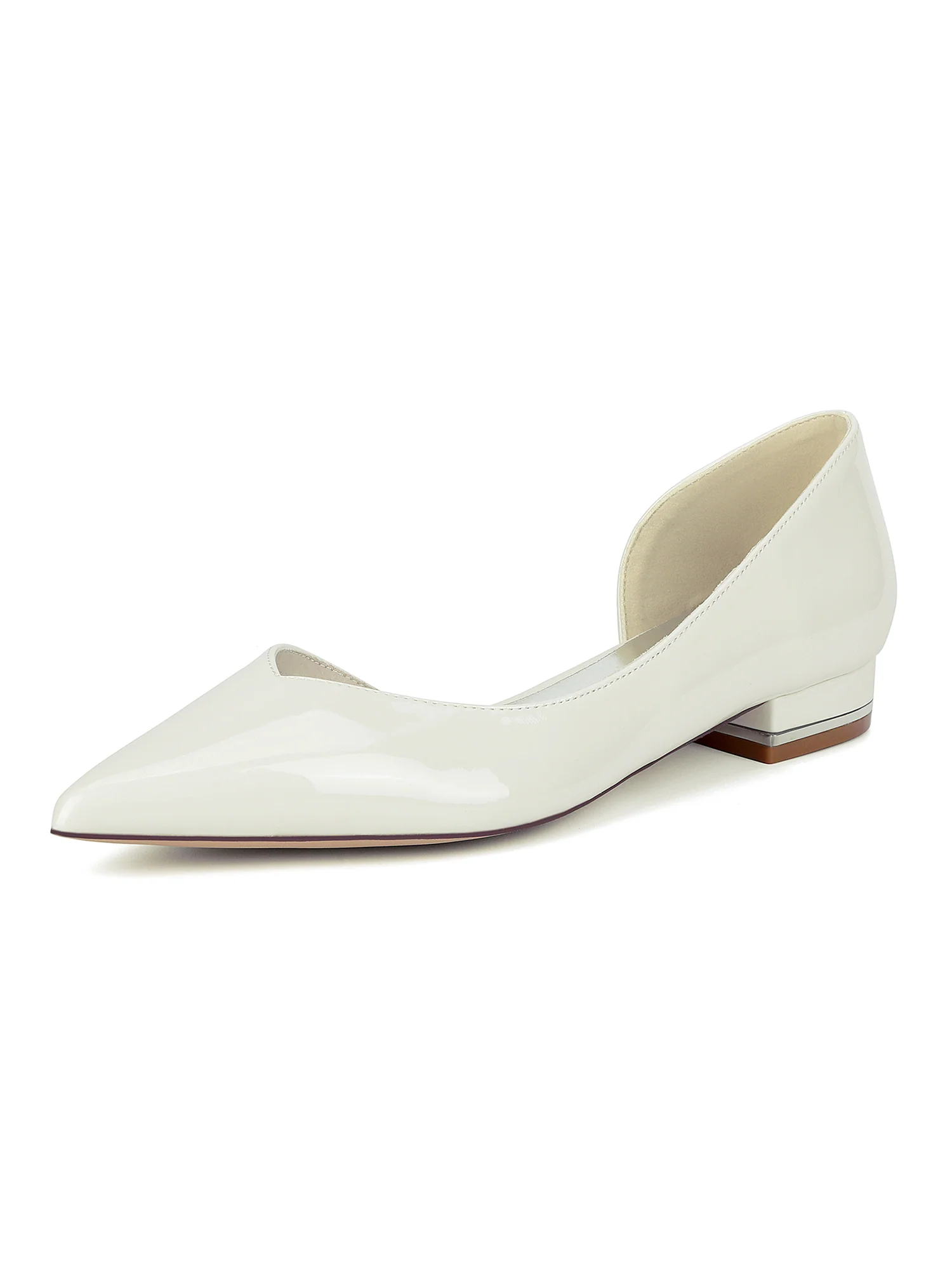 Luxury Pointed Toe Leather Chunky Heels - Image 7