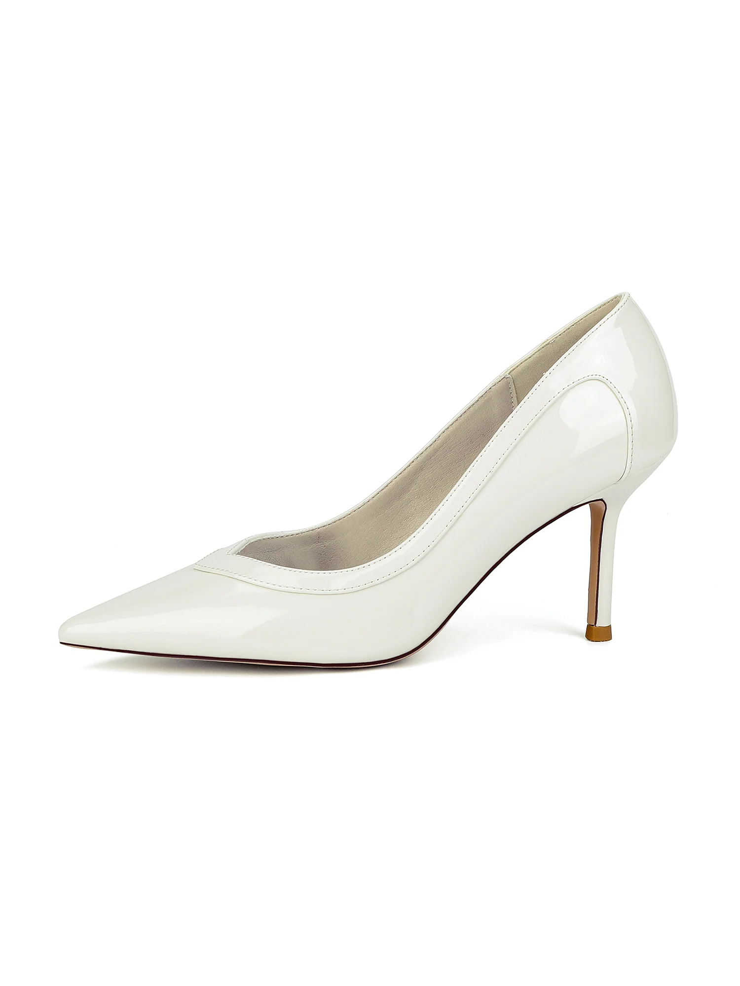 Luxury Pointed Toe Leather High Heels - Image 4