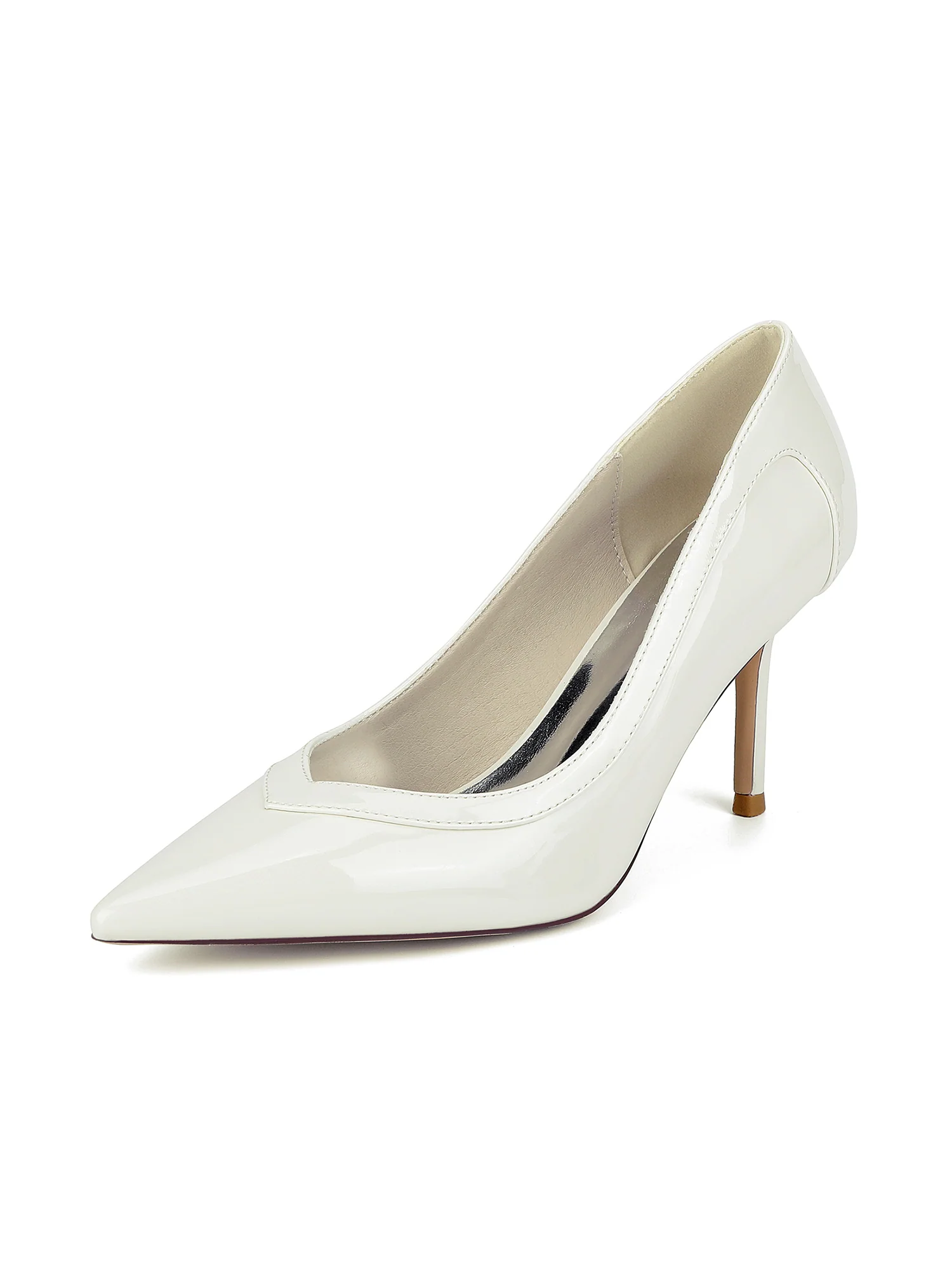 Luxury Pointed Toe Leather High Heels - Image 9