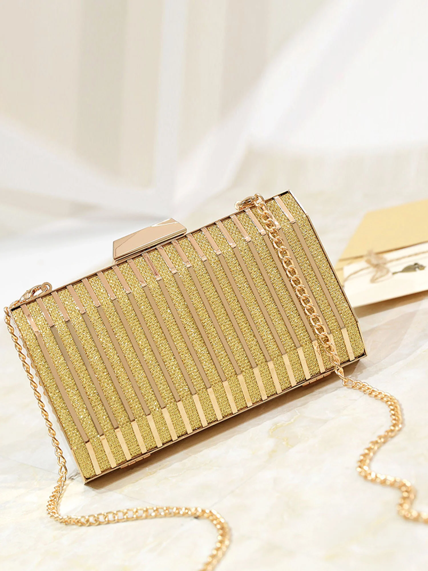 Metal Hollow Evening Bag - Image 3