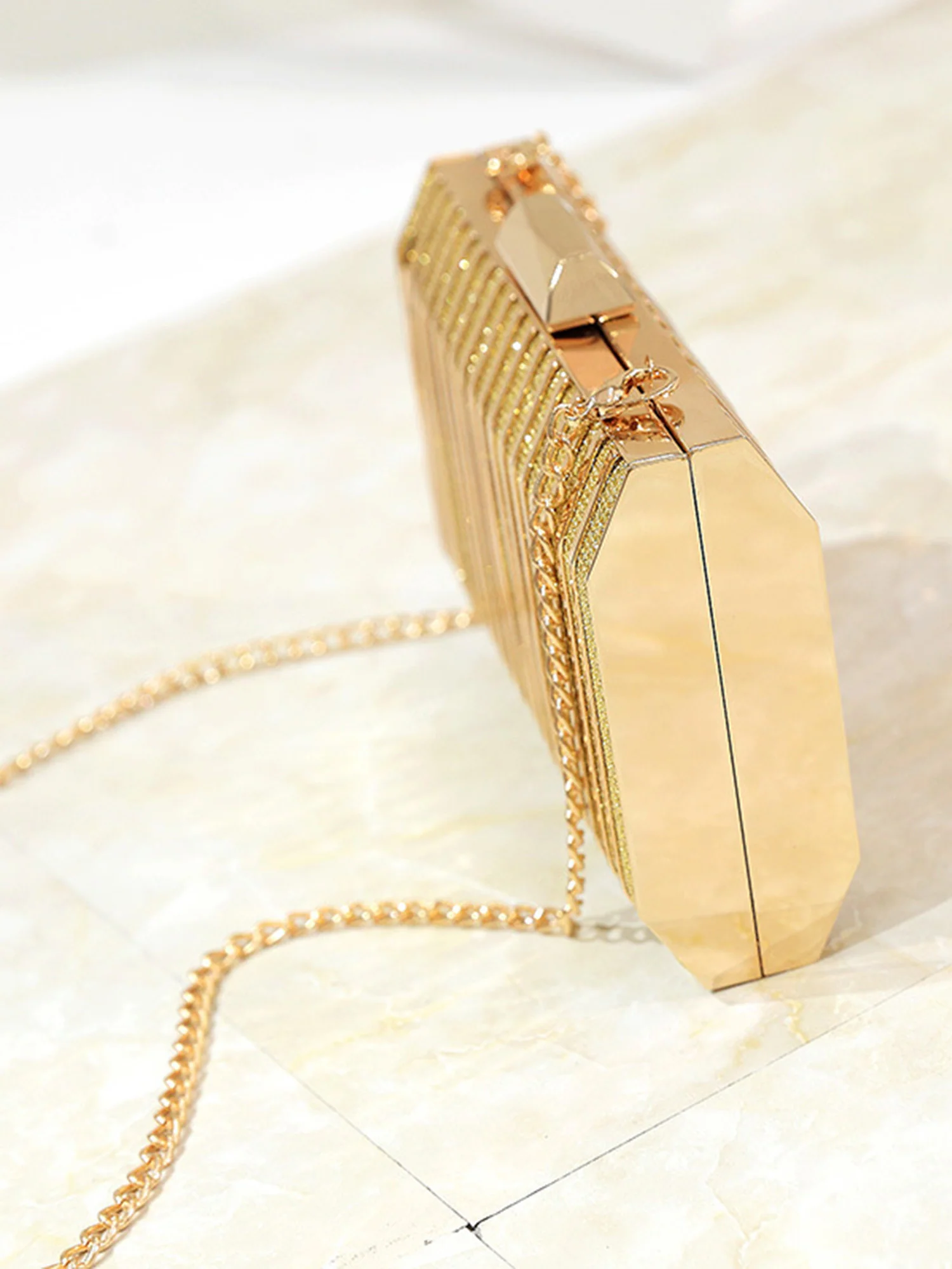Metal Hollow Evening Bag - Image 4
