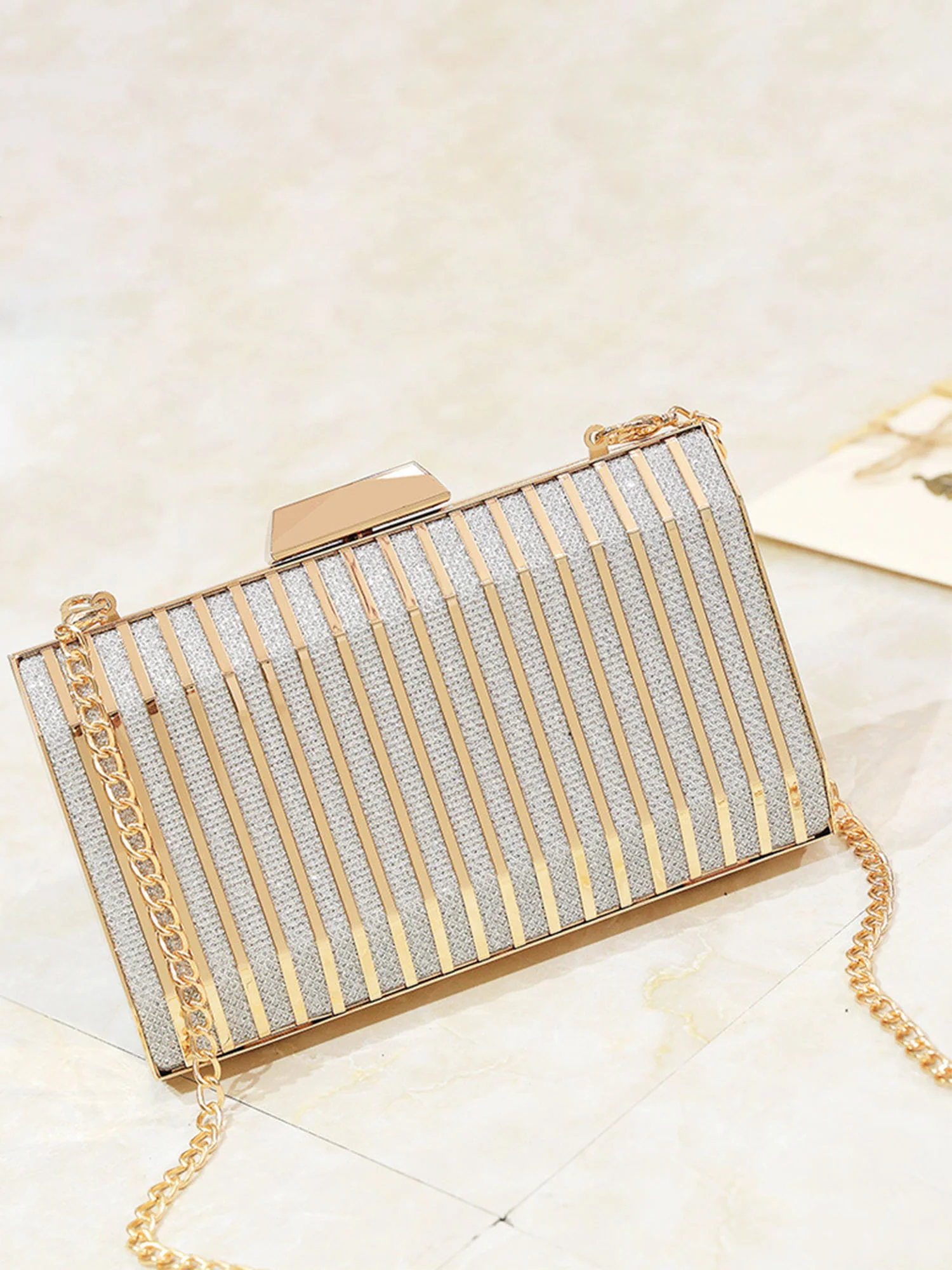 Metal Hollow Evening Bag - Image 9