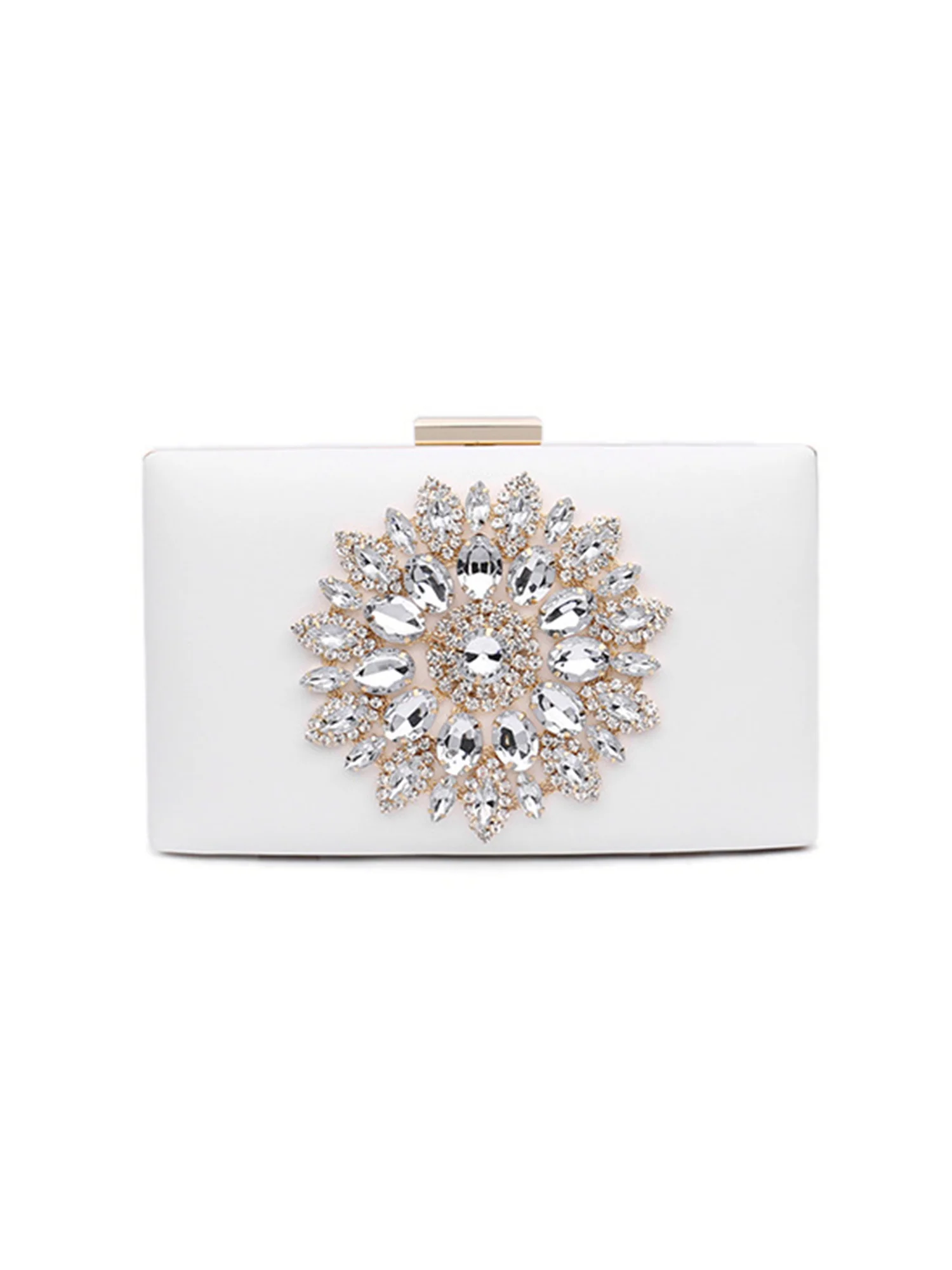 One Shoulder Crossbody Chain Diamond Bag - Image 3