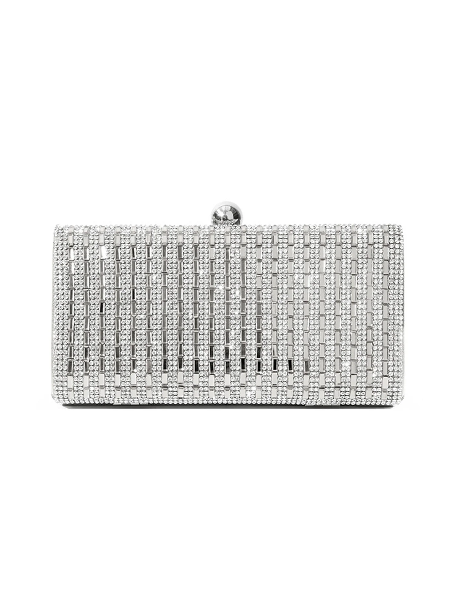 One-shoulder Crossbody Chain Rhinestone Evening Bag - Image 6