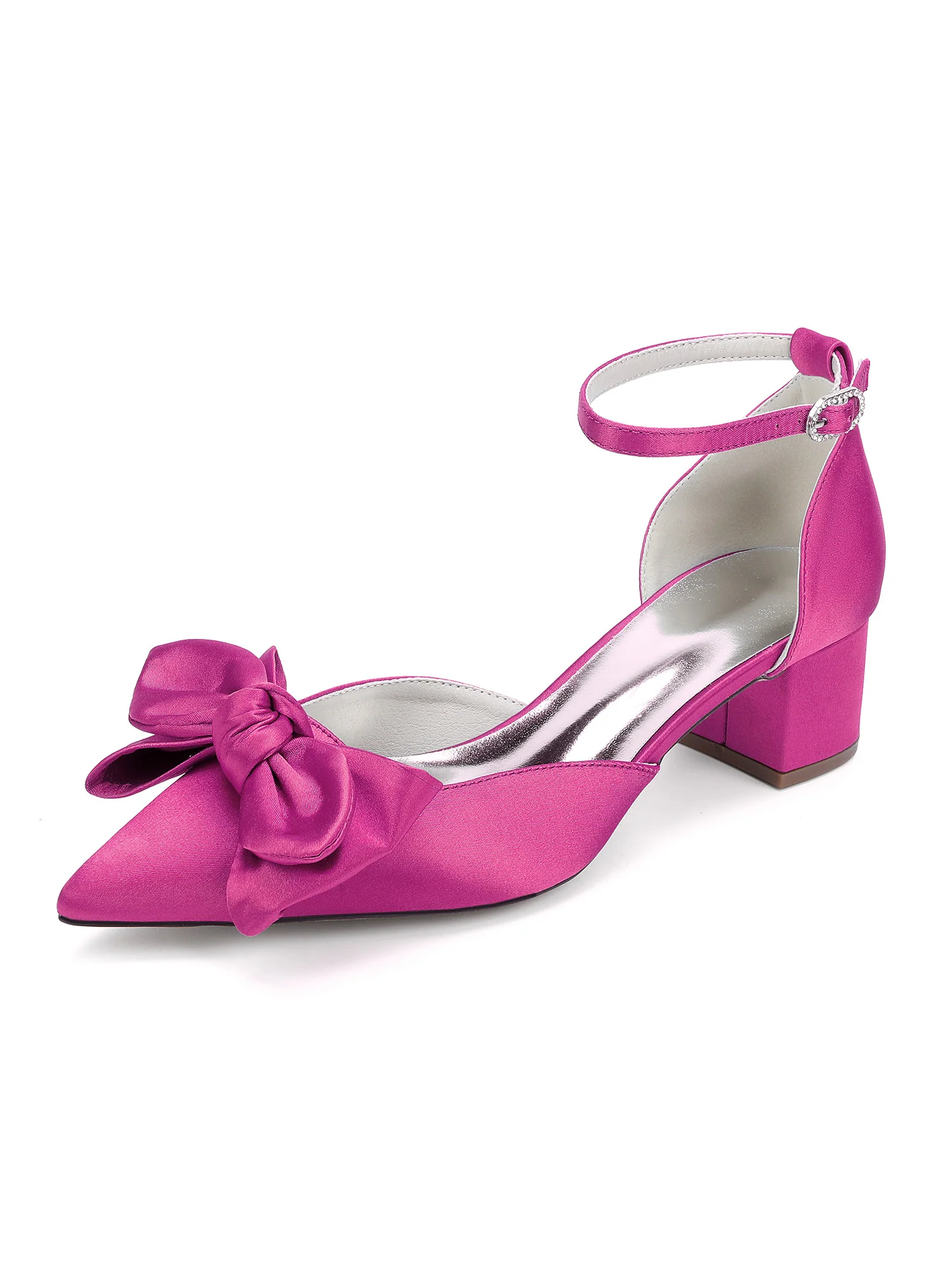 Pointed Toe Bow Ankle-Strap Sandals - Image 14