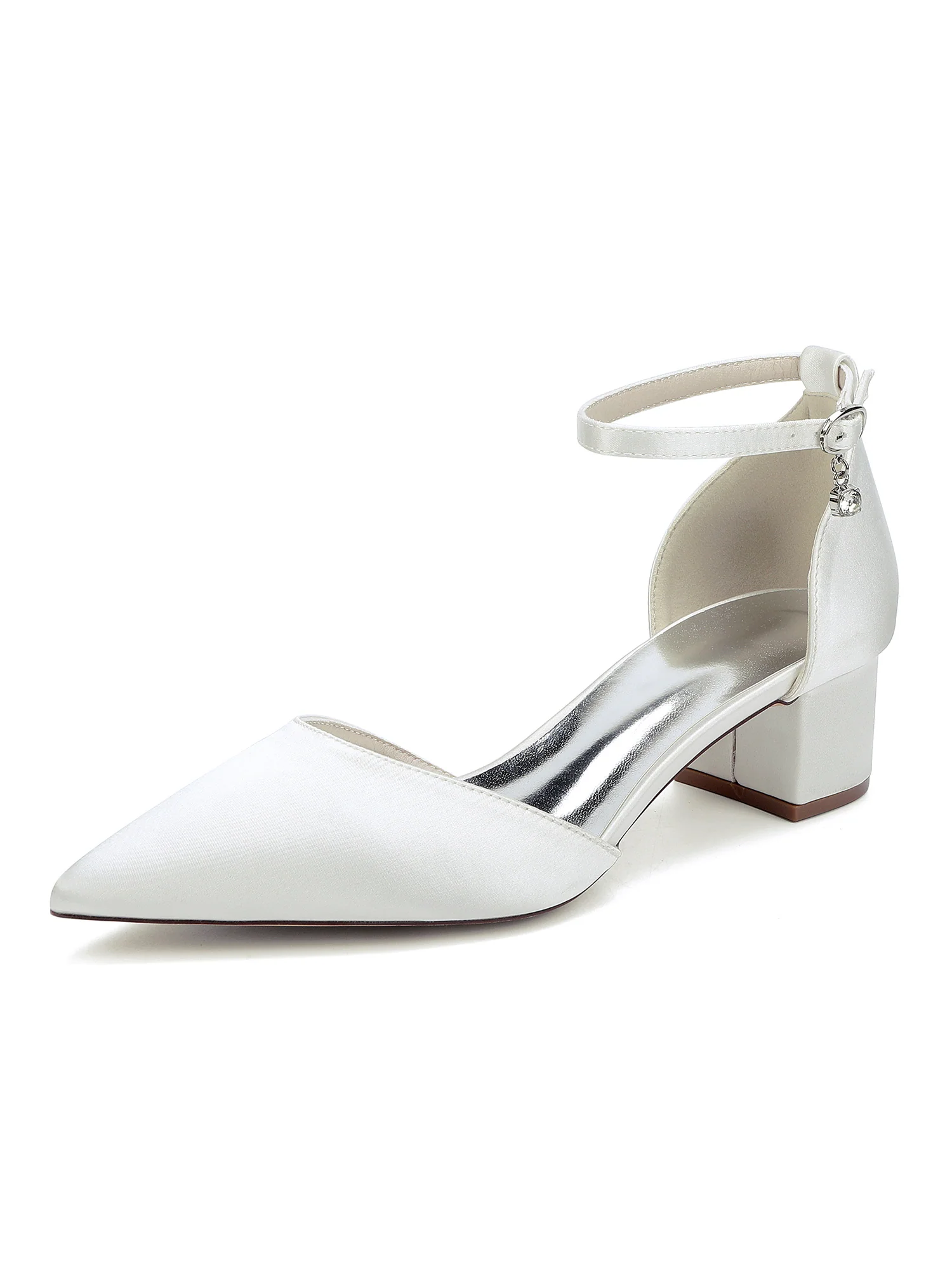 Satin Pointed Toe Women's High Heels - Image 10