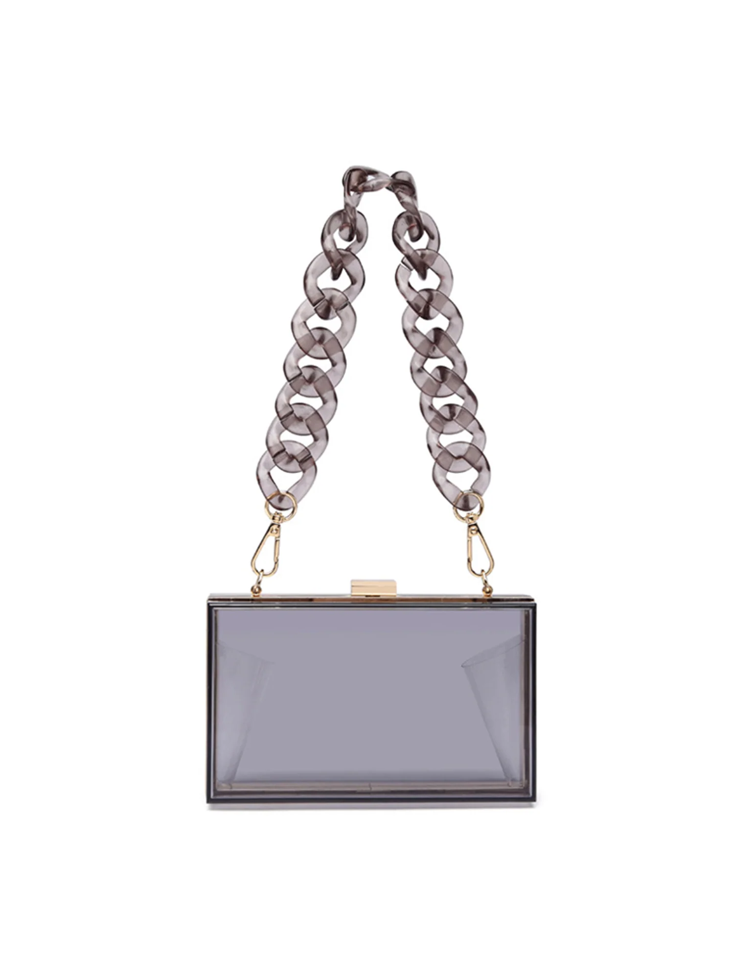 Transparent Acrylic Chain Mini Tote Bag - Image 10