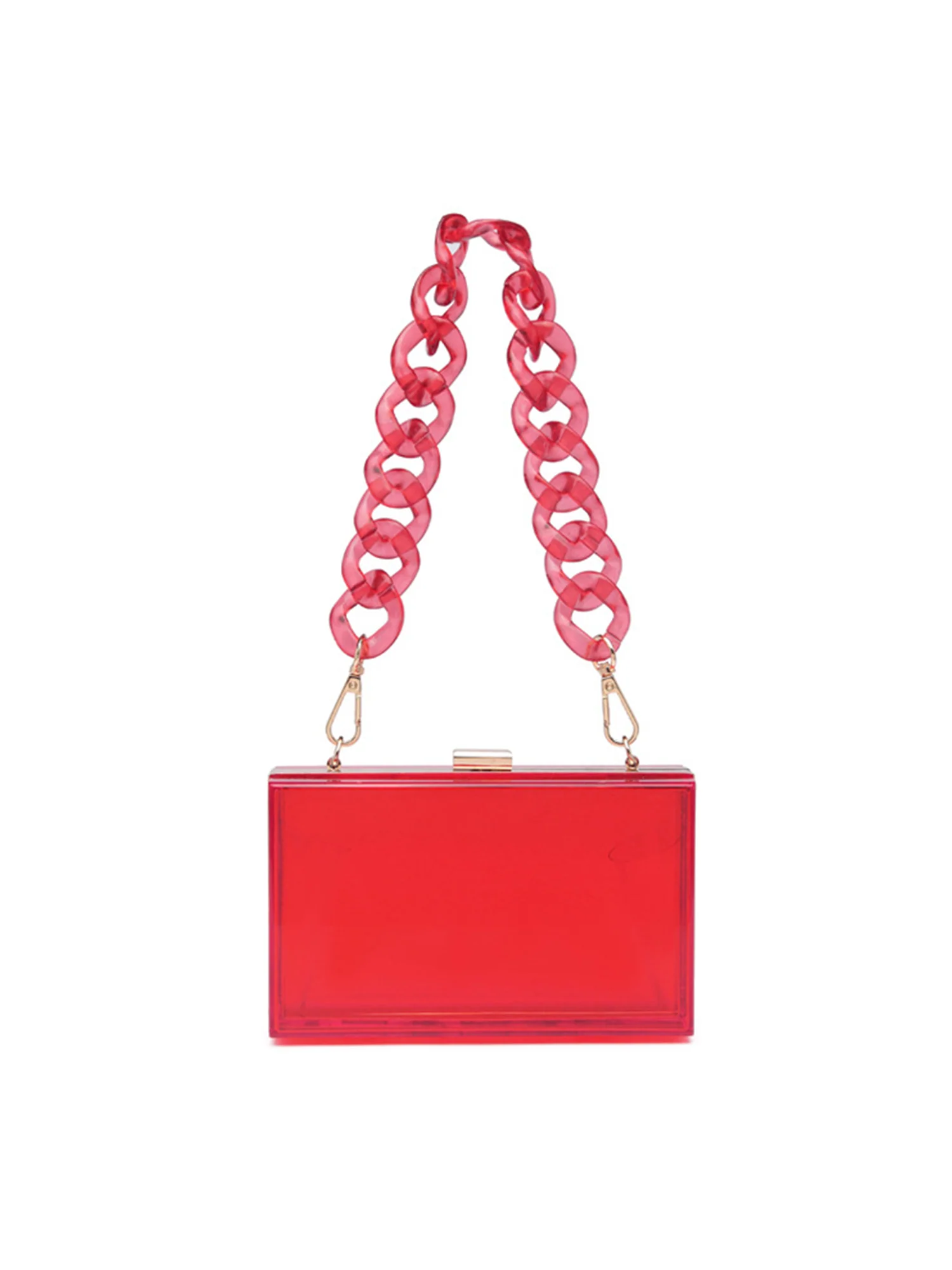 Transparent Acrylic Chain Mini Tote Bag - Image 13