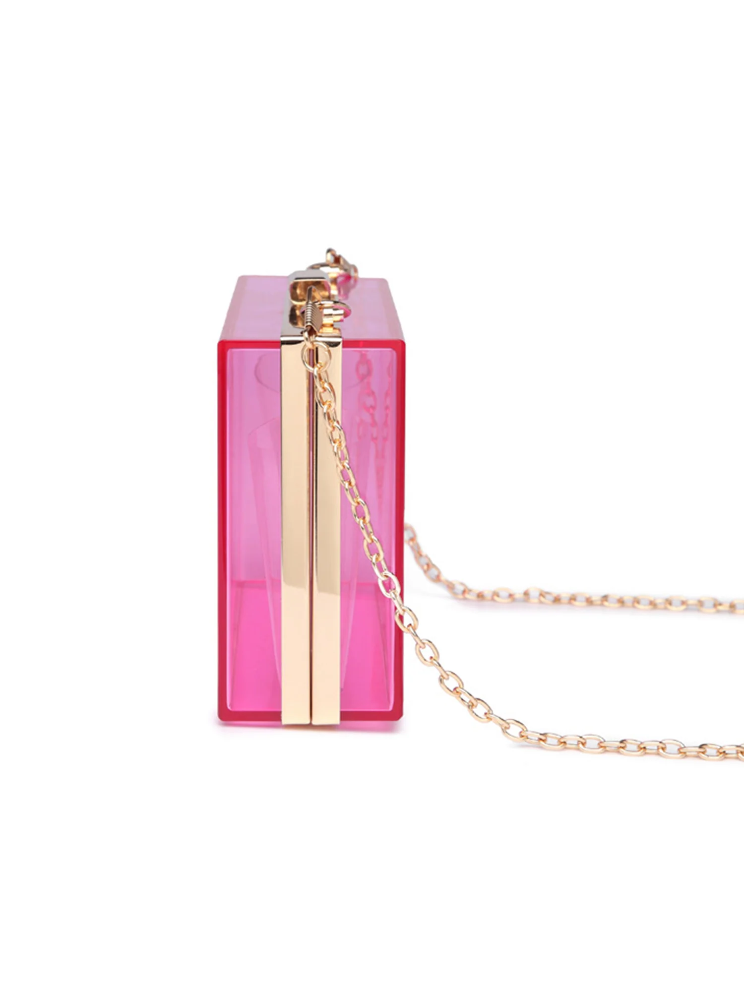 Transparent Acrylic Chain Mini Tote Bag - Image 5