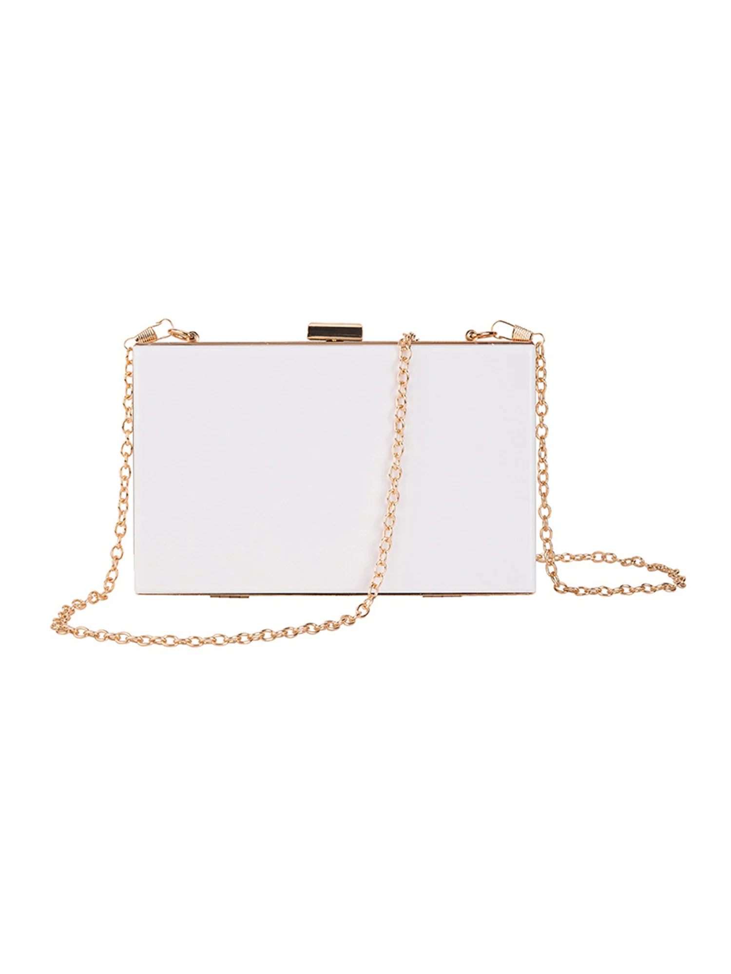 White Acrylic Evening Bag - Image 5